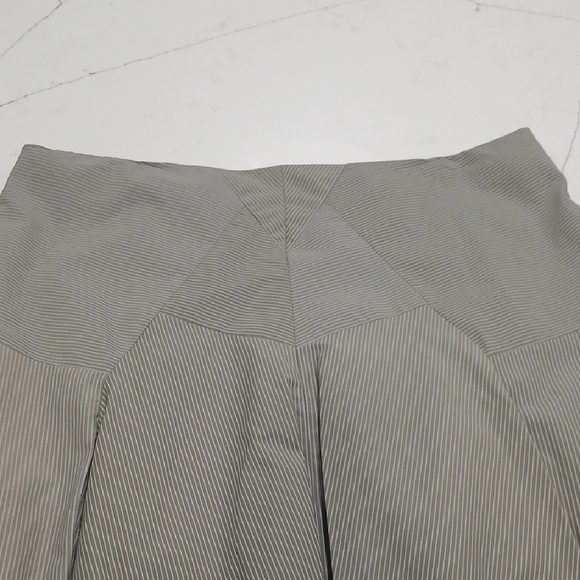 Ronen Chen Tan Midi A-Line Iris Skirt Pleated Work Sz 4 New With Tags - Picture 11 of 14